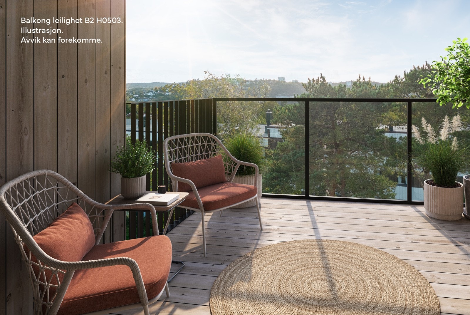 Illustrasjonsbilde leilighet H0503. Galleribilde