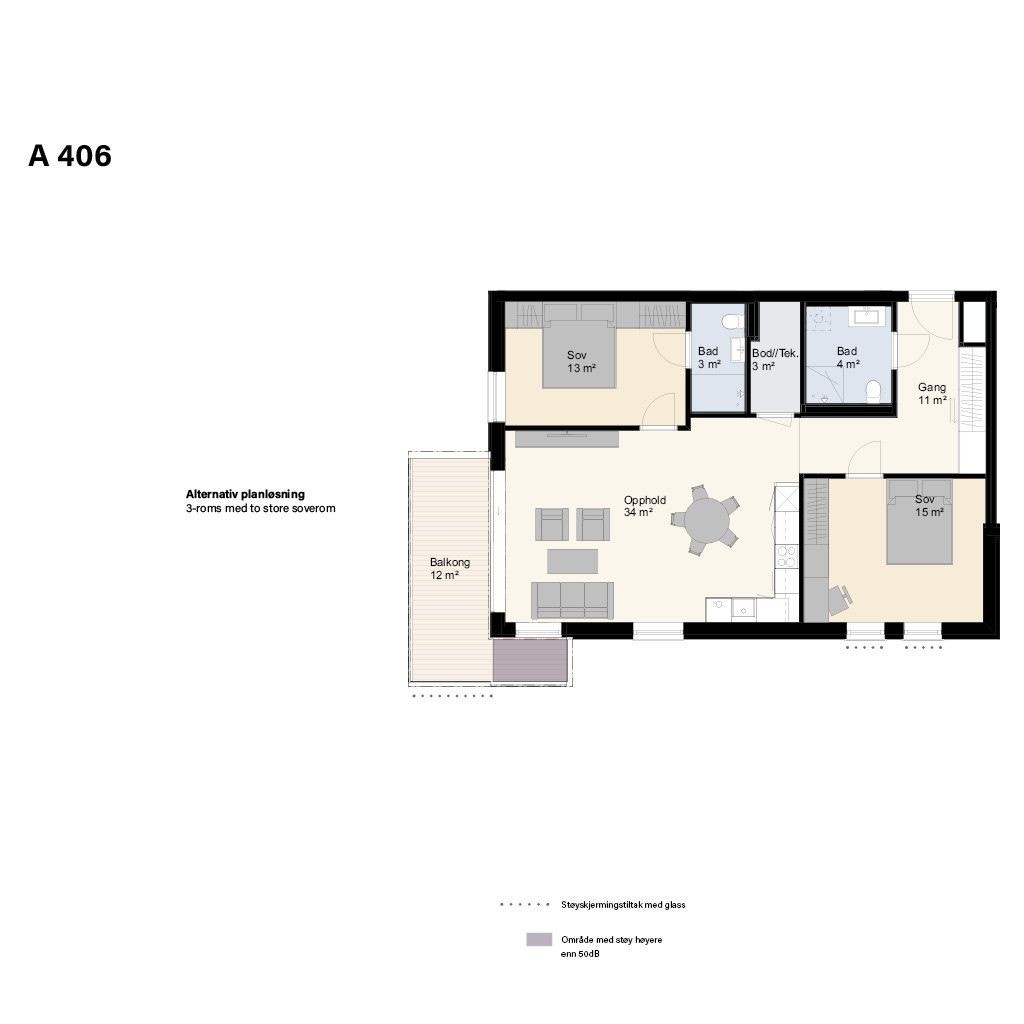 Alternativ planløsning Galleribilde