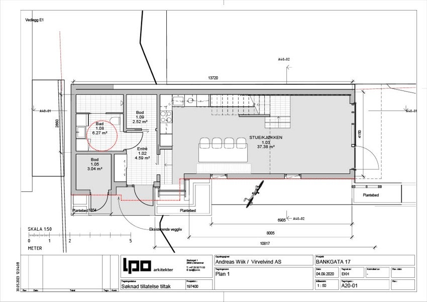 Plantegning 1 etg Galleribilde