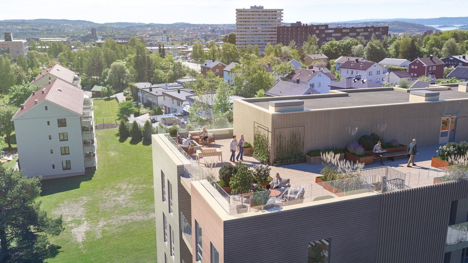 Felles takterrasse Galleribilde