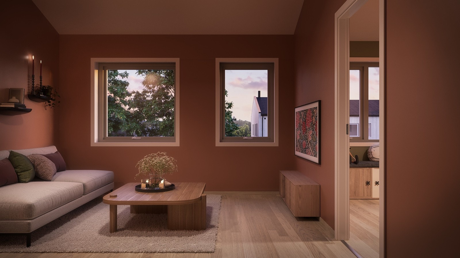 Herlig stue i andre etasje - hentet fra KS6 Galleribilde