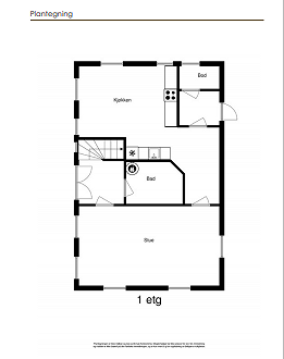 Plantegning 1. etasje Galleribilde