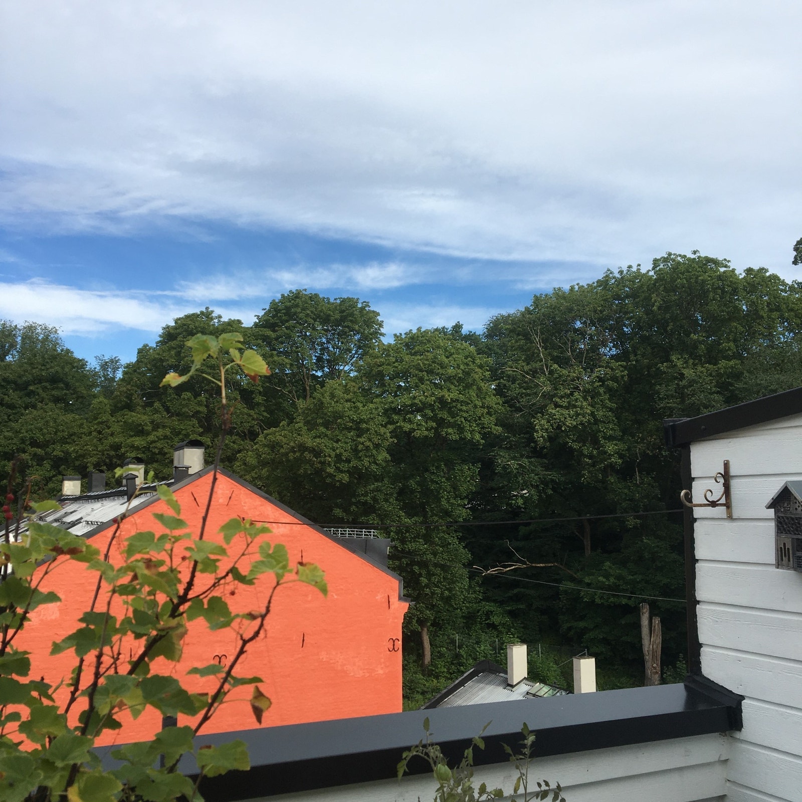 privat takterrasse i 2. etasjen. Utsikt mot Stensparken. Galleribilde