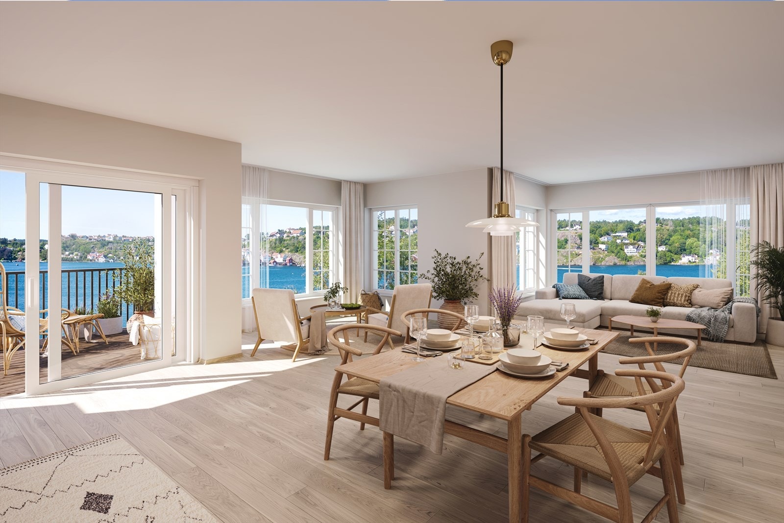 Interiørillustrasjon - Leilighet H0205 (Hovedhuset) Galleribilde