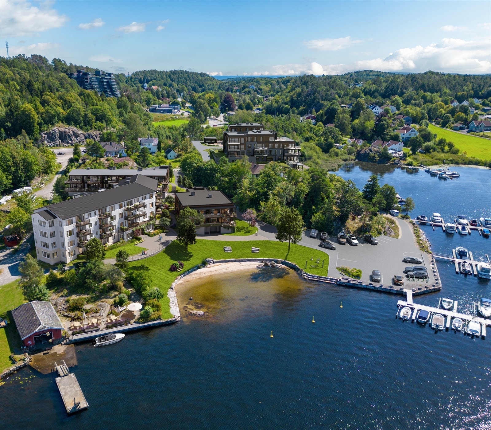 Strandhagen, His - Byr på det ytterste av bokvaliteter like i vannkanten på Hisøy. Galleribilde