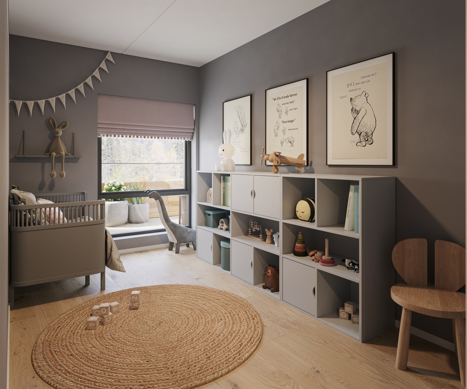 Illustrasjon av barnerom Galleribilde