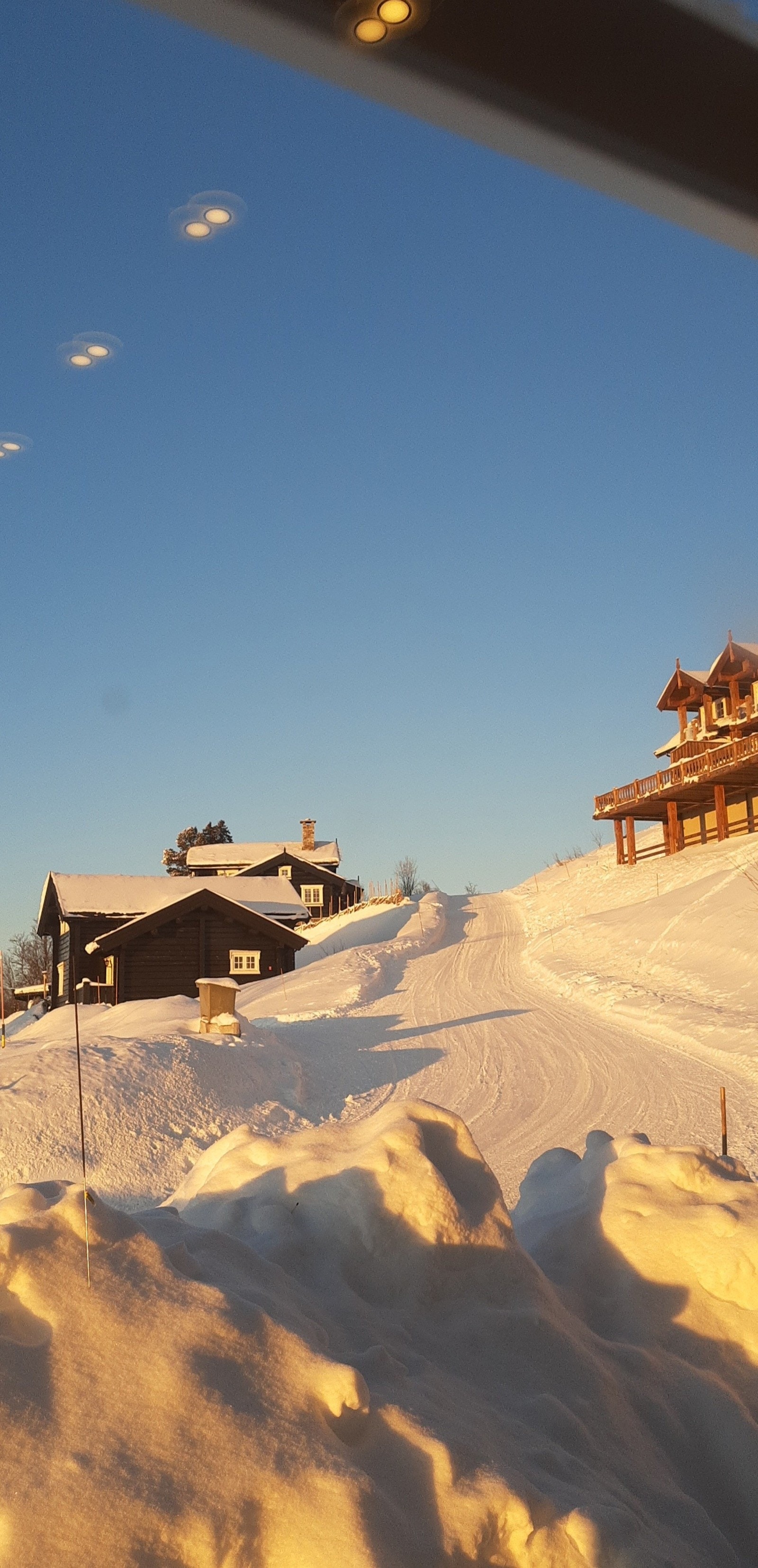 Utsikt hyttefelt - vinter Galleribilde