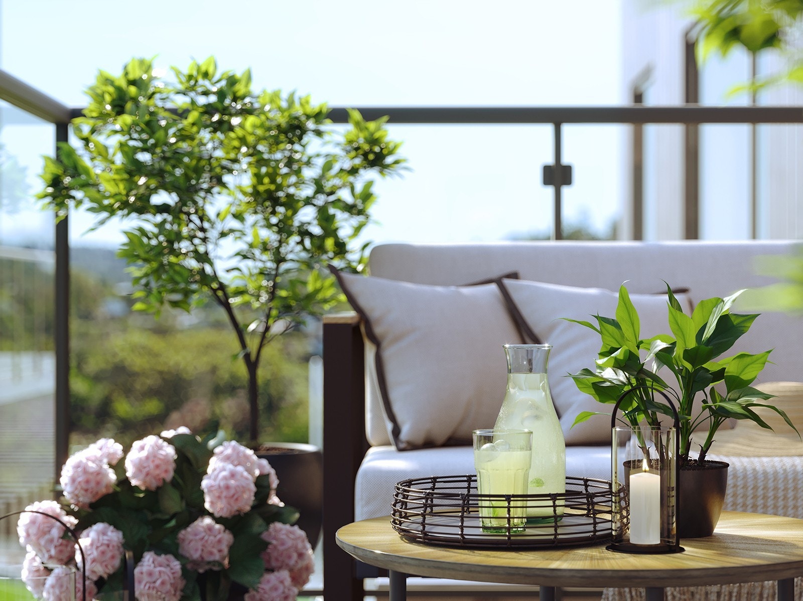 Nyt stemningsfulle dager på din private uteplass Galleribilde