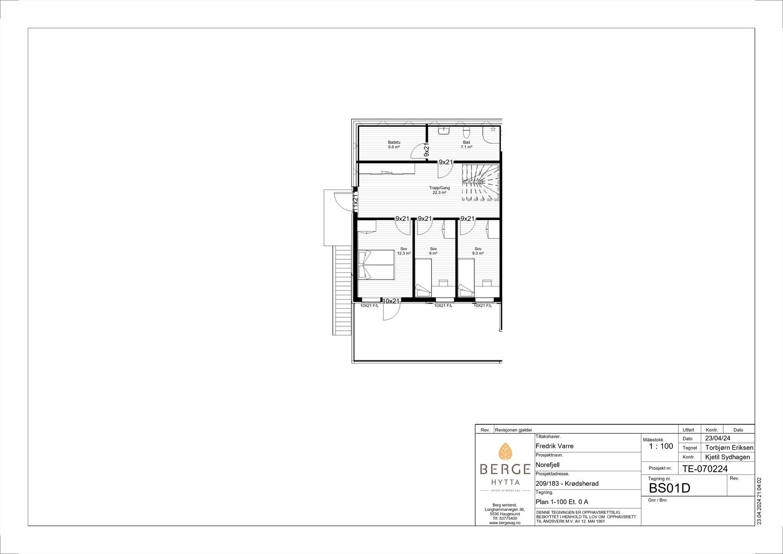 Underetasje hus D Galleribilde