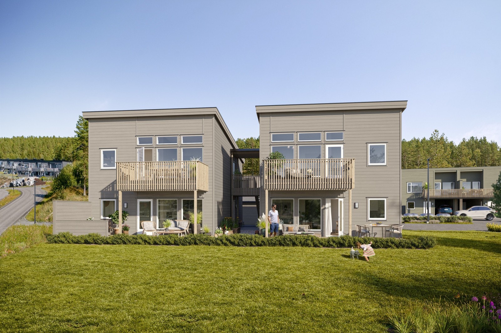 Gode utearealer. Galleribilde