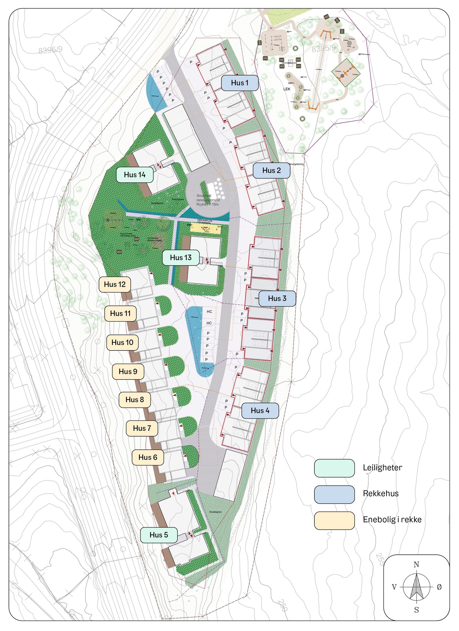 Husoversikt. Galleribilde