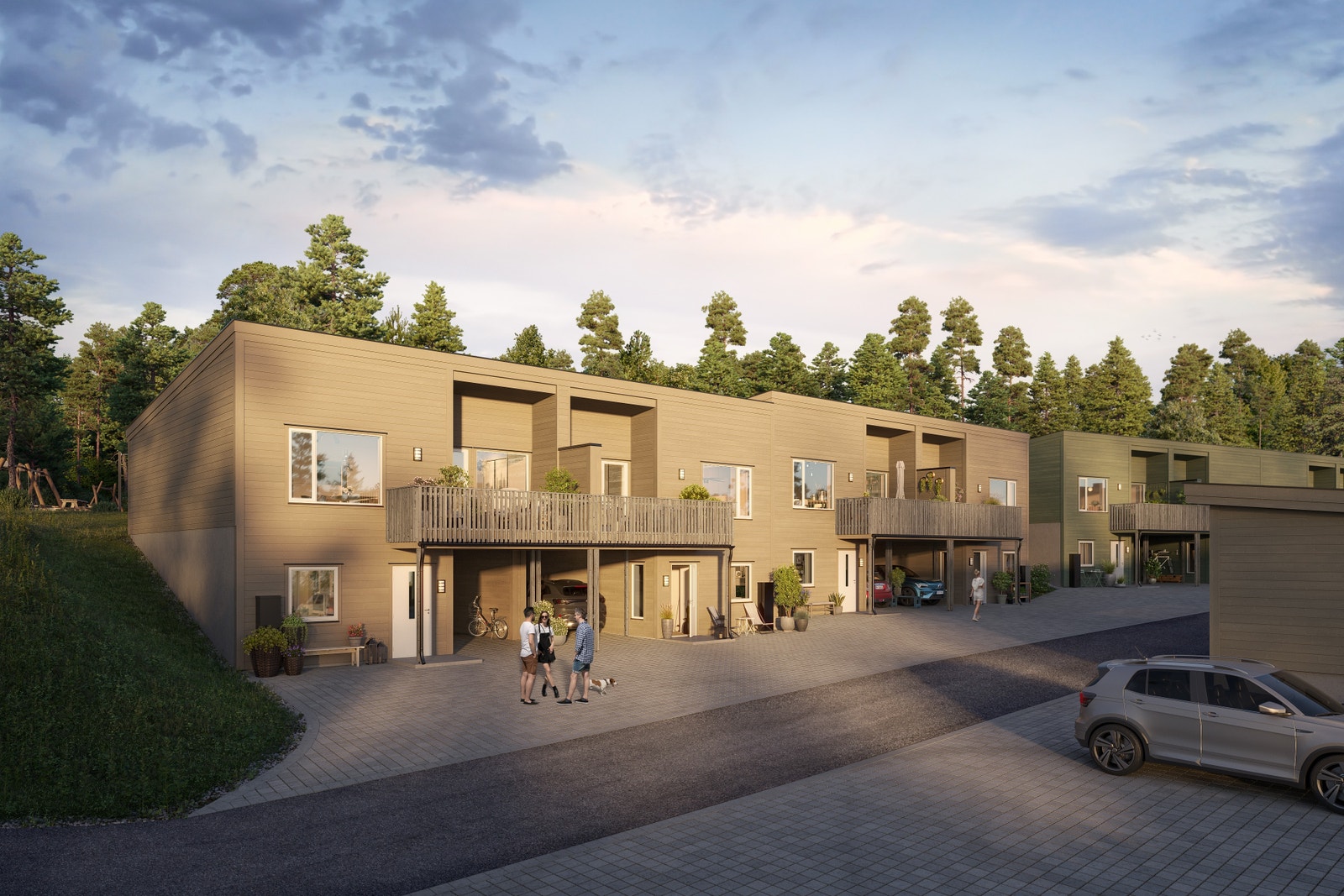 Rekkehus med god planløsning. Galleribilde