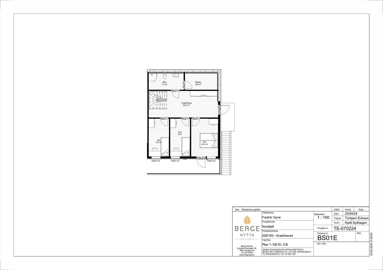 Underetasje hus E Galleribilde
