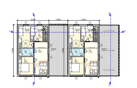 Plan 2. etasje Berglia 57a og b Galleribilde