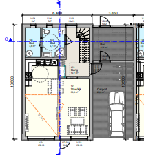 Plan 1. etasje Berglia 57a Galleribilde