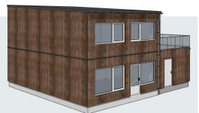 Ahus modell 1D fasade Galleribilde