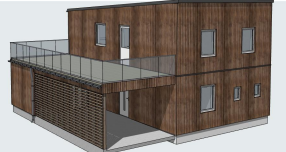 Ahus modell 1D fasade Galleribilde