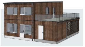 Ahus modell 1D fasade Galleribilde