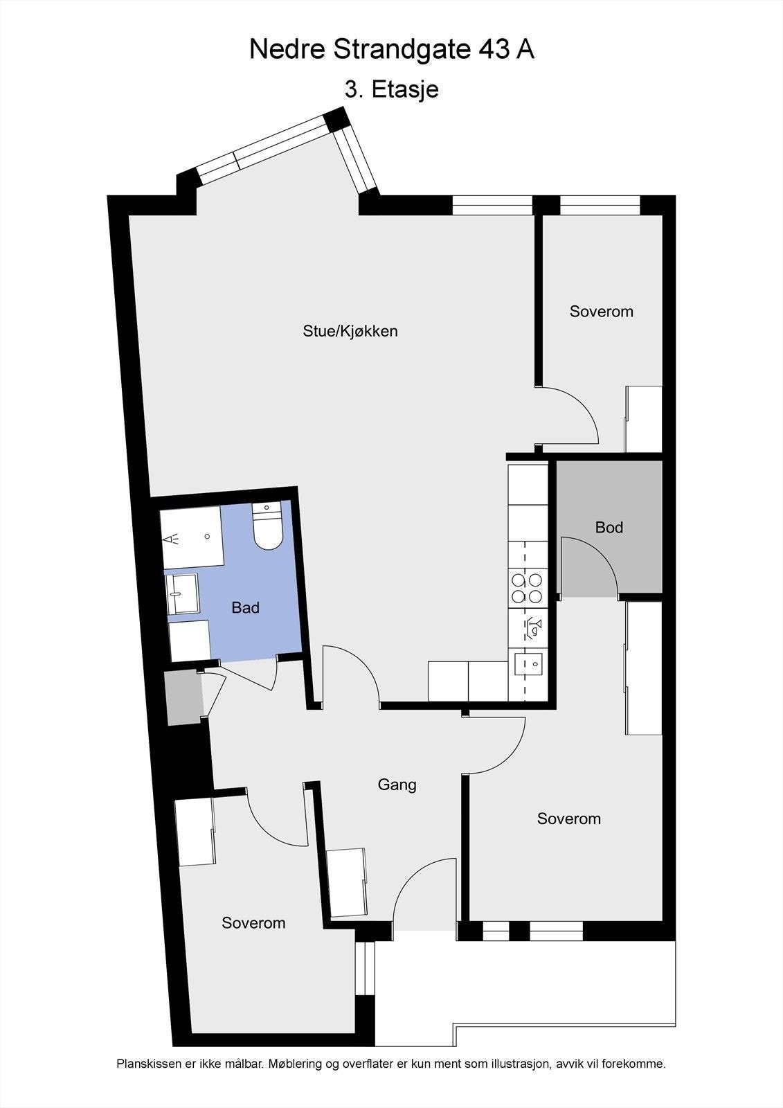 Plantegning Galleribilde