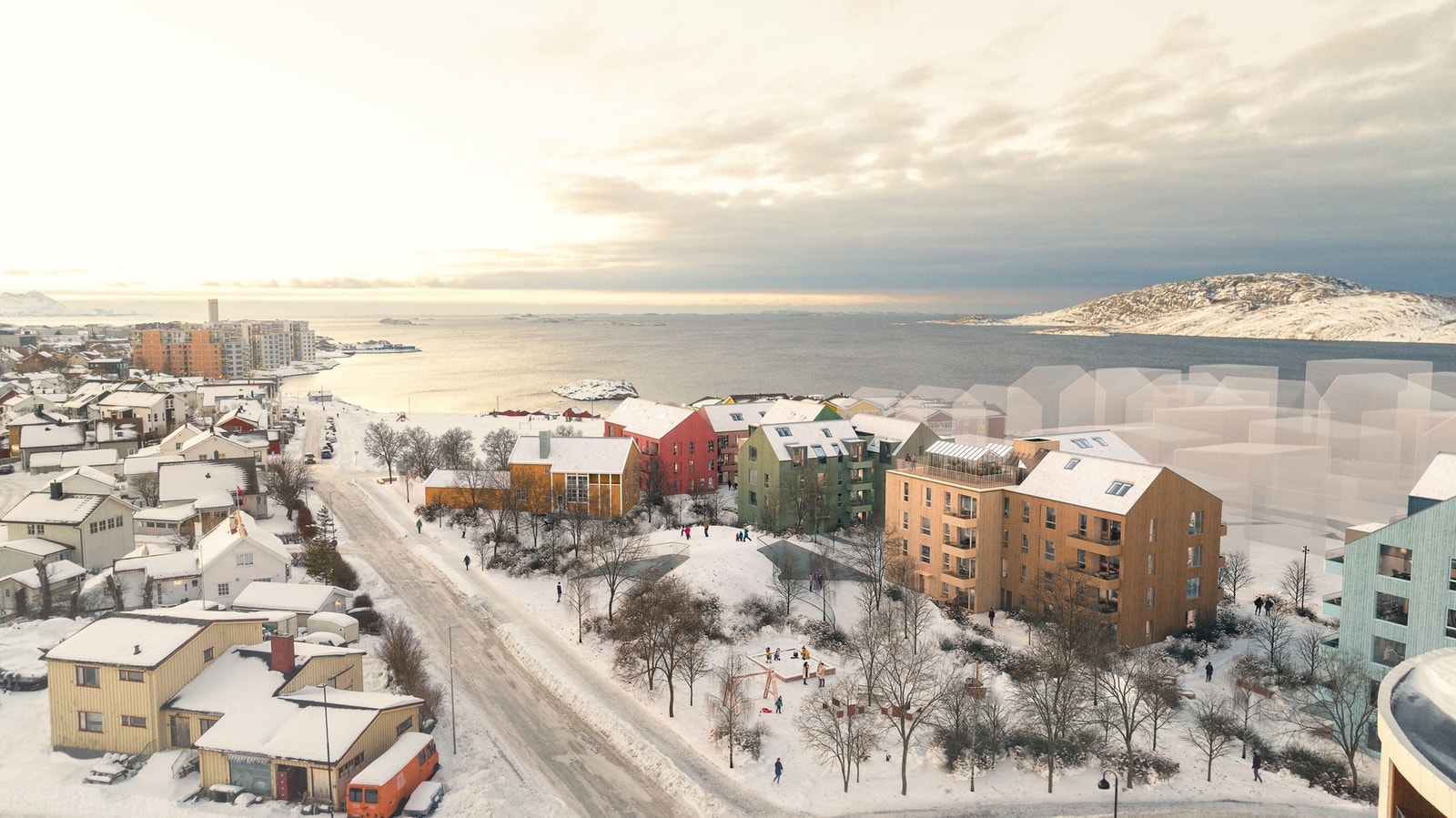 På stormfulle dager kan du kle på deg regntøyet og oppleve naturens ville krefter på Moloen, før du søker ly i
badstua ved Beddingen Kulturhus. Galleribilde