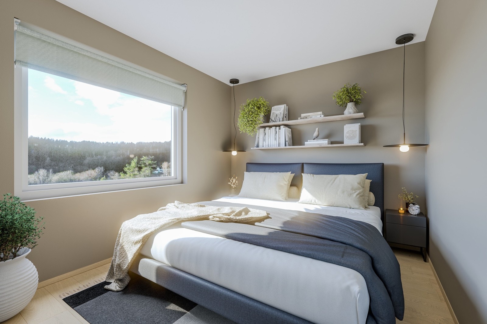 Boligen får tre gode soverom, alle beliggende i første etasje. Galleribilde