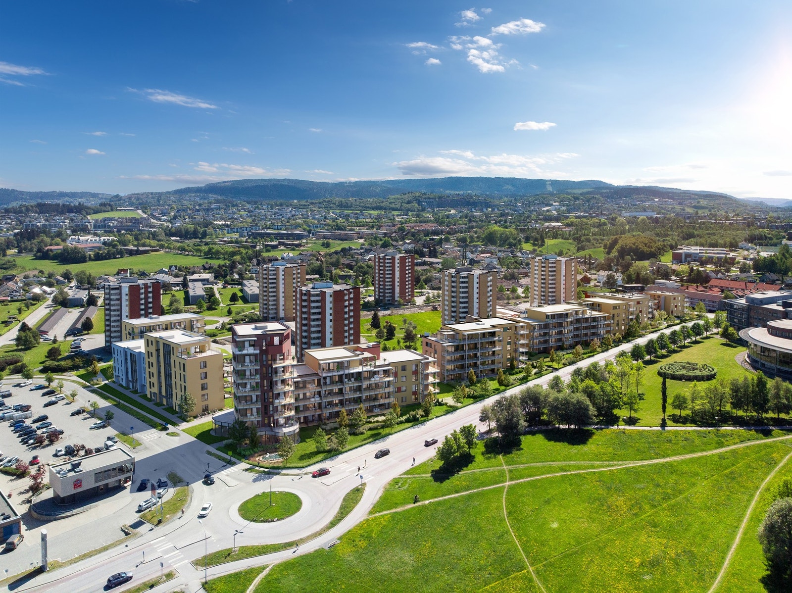 Herlige Valentinlyst! Her bor man nært det man måtte trenge. Galleribilde