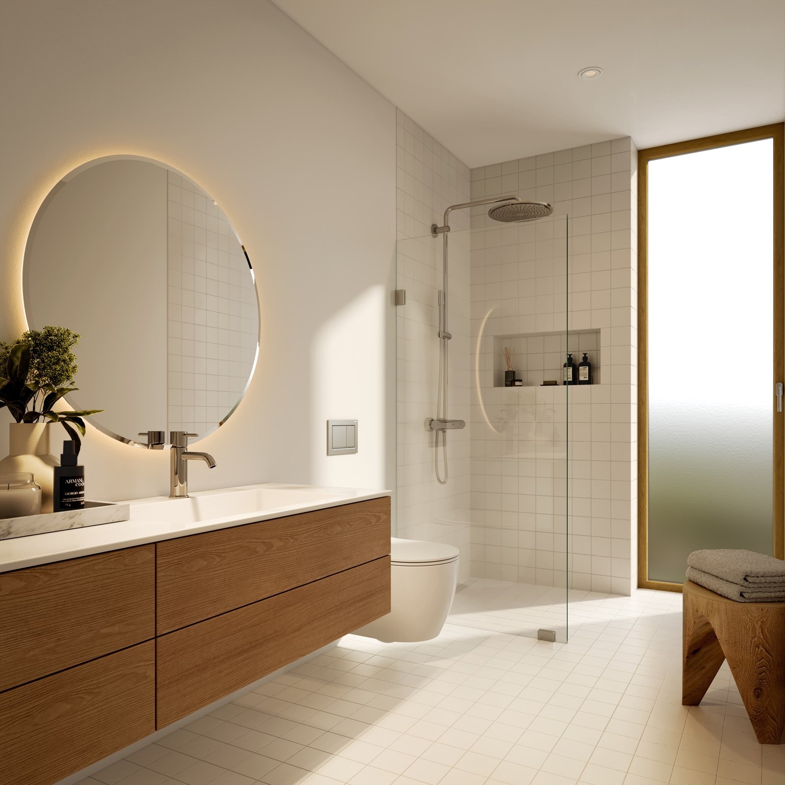 Totalt tre bad av tilsvarende kvalitet og utseende oppleves som en bekvemmelig og prisverdig komfort. Galleribilde