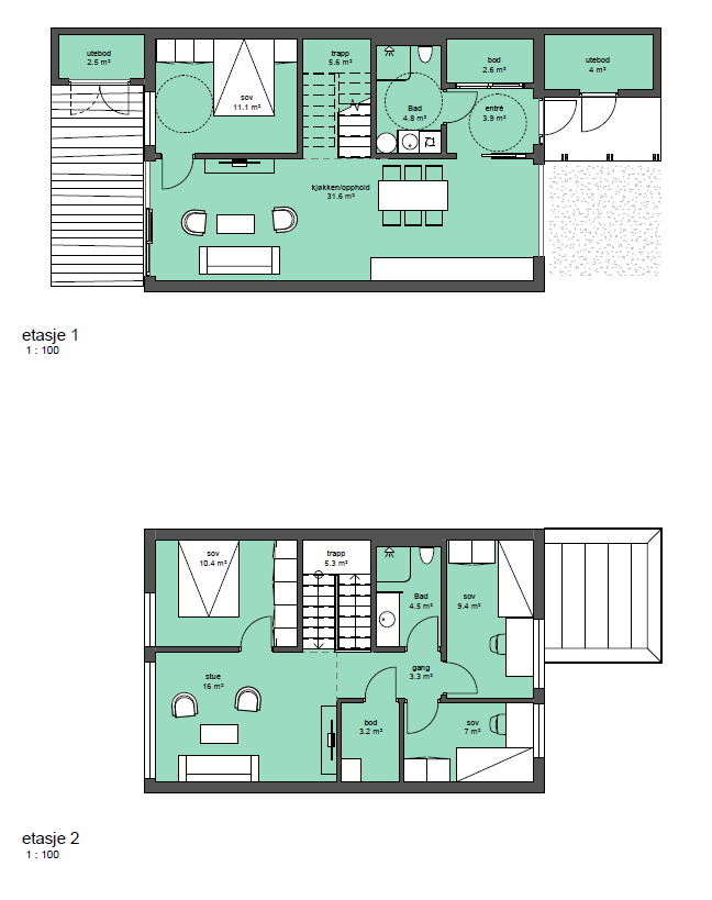 Planløsning boligtype C