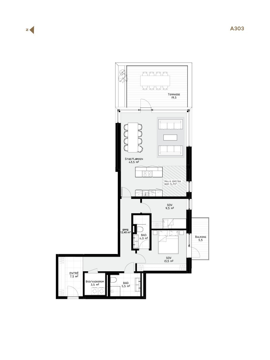 Plantegning Galleribilde