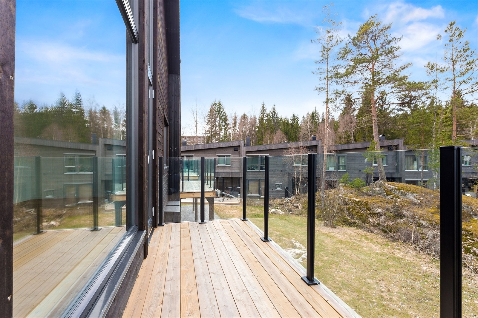 Balkong utenfor stuen i 2. etasje. Bolig nr. 46. Galleribilde