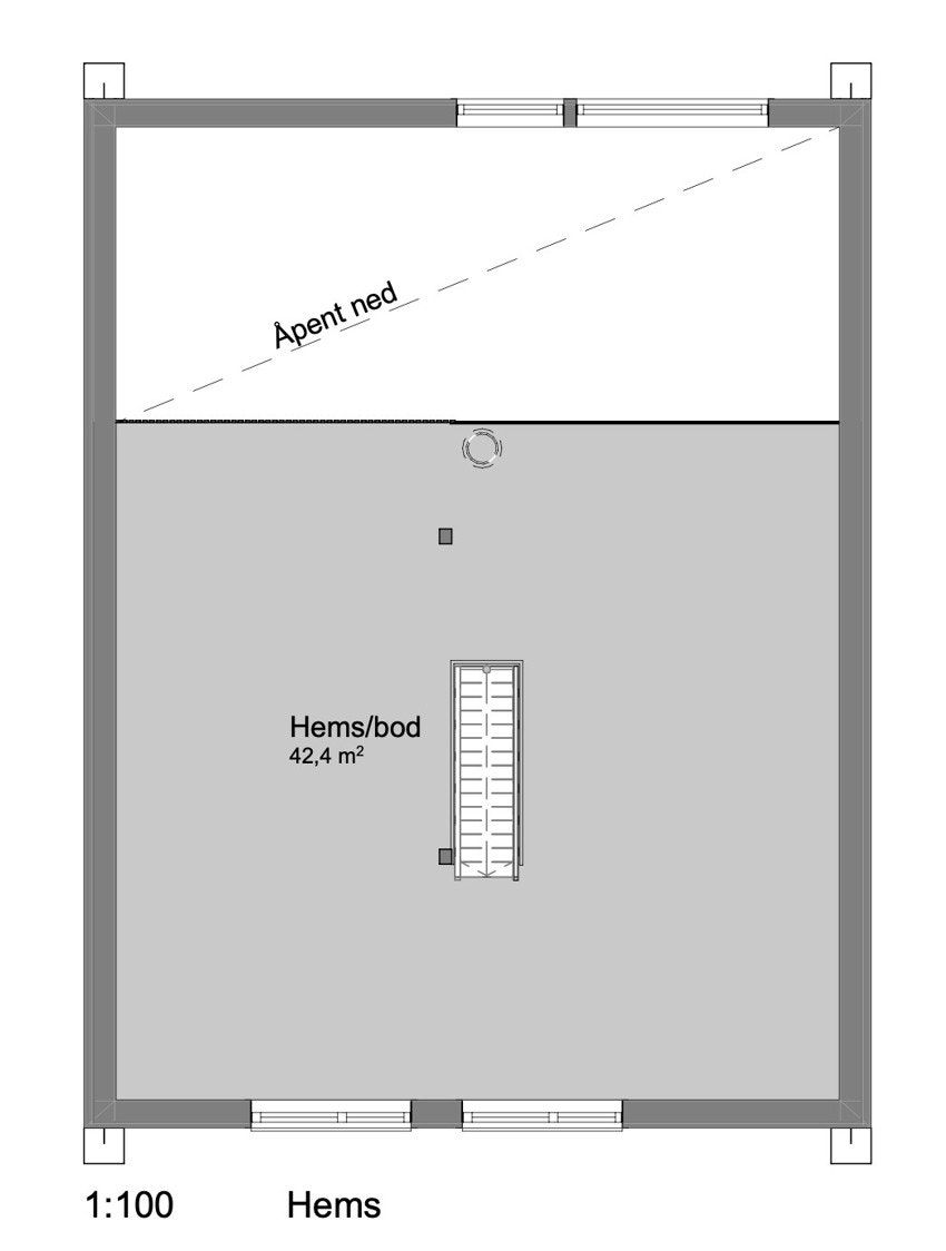 Plantegning hems(trinn 2). Galleribilde
