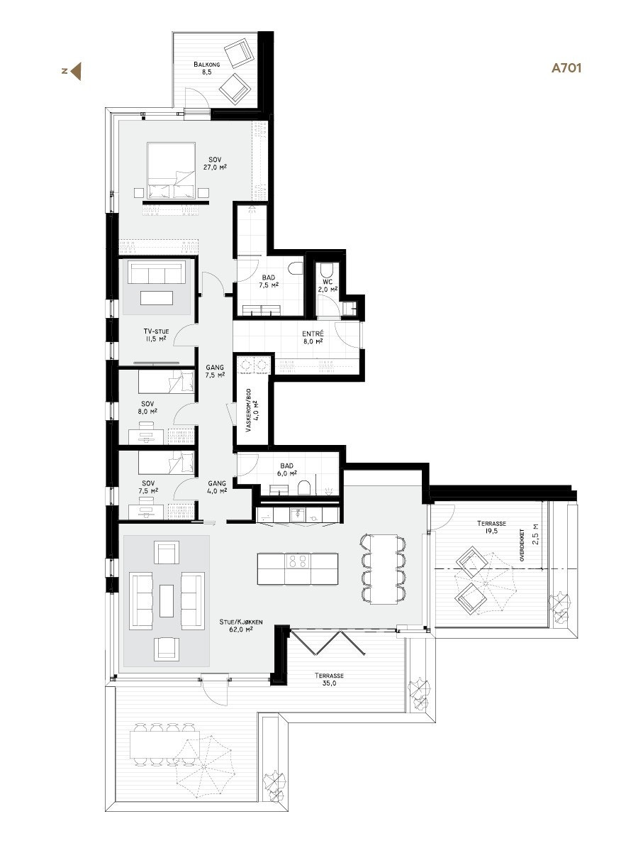 Plantegning Galleribilde