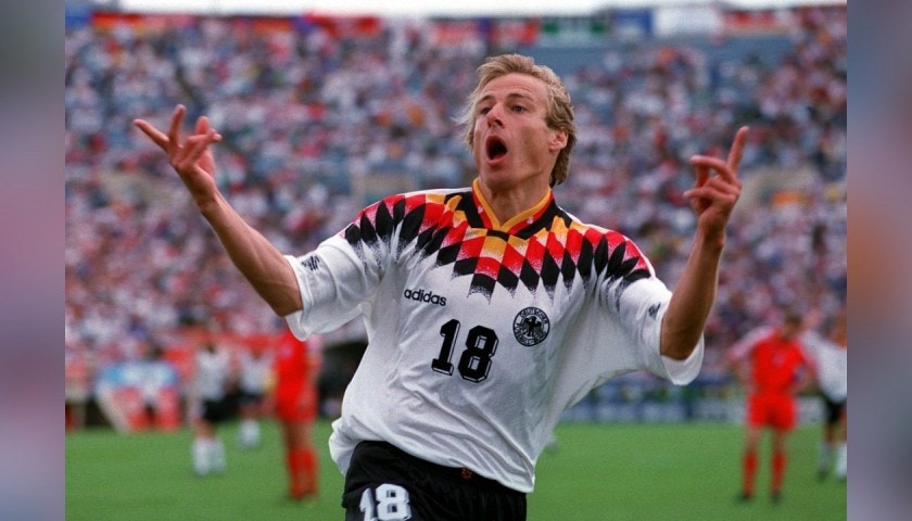 1996-98 Germany WM2006 Maillot extérieur Klinsmann #18