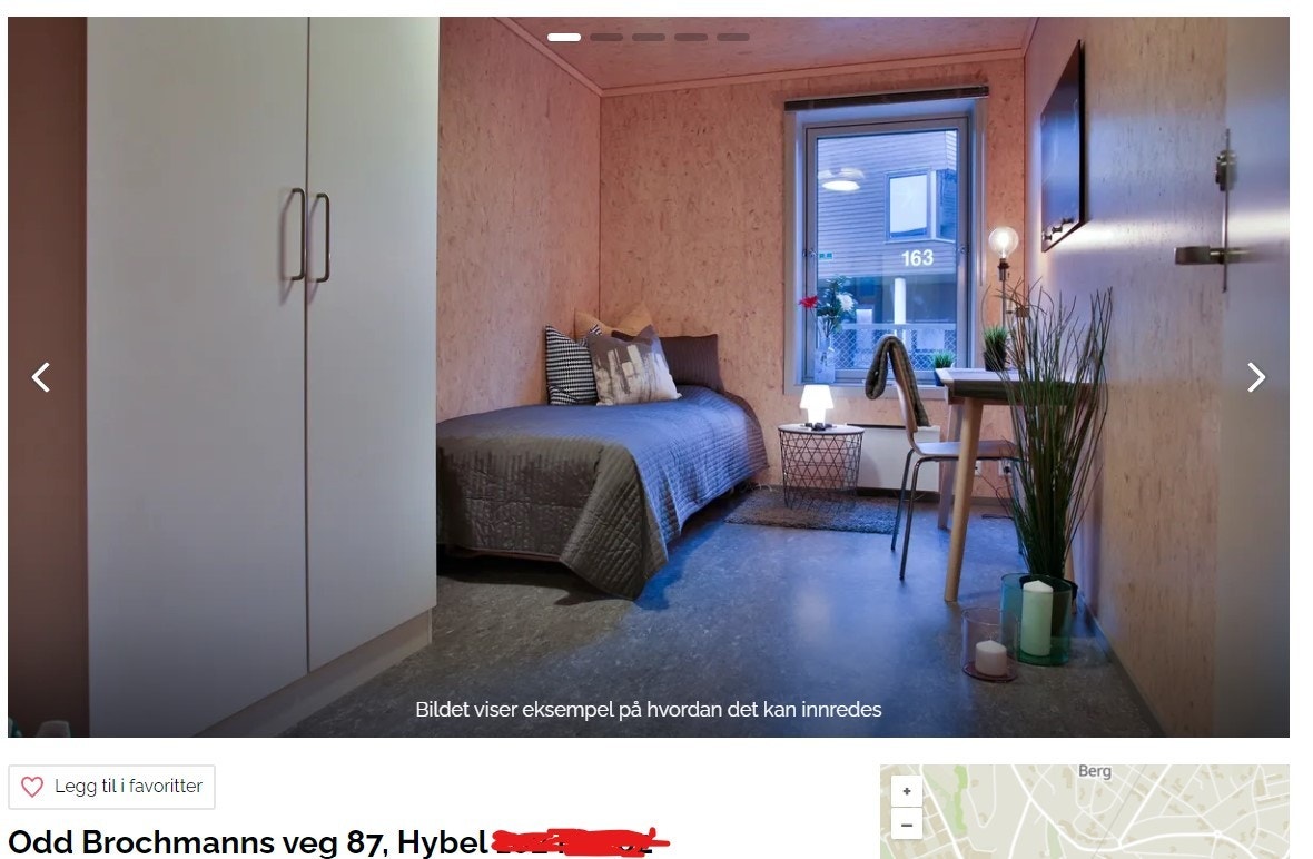 Eksempel på innredning. Vil avvike fra bildet. Galleribilde