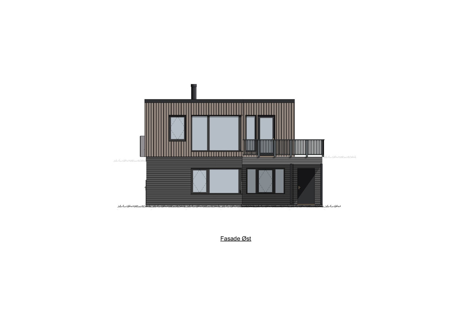 Fasadetegning Galleribilde