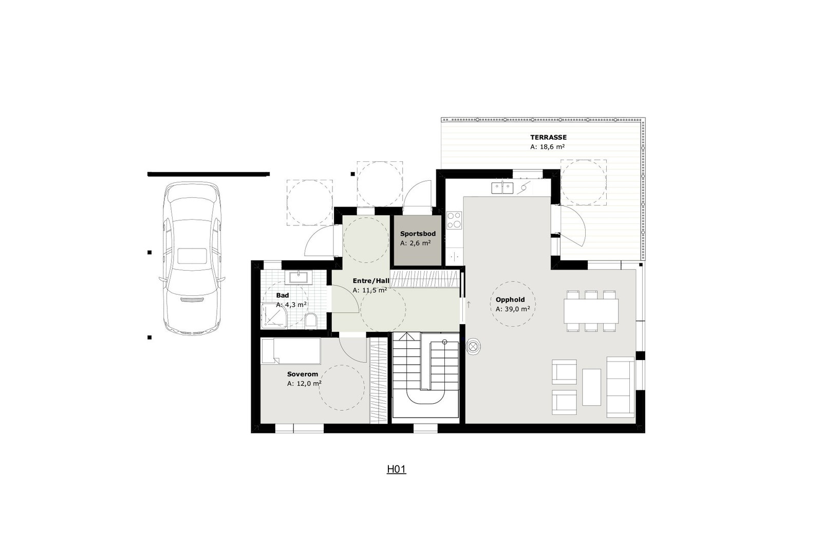 Plantegning hovedplan Galleribilde