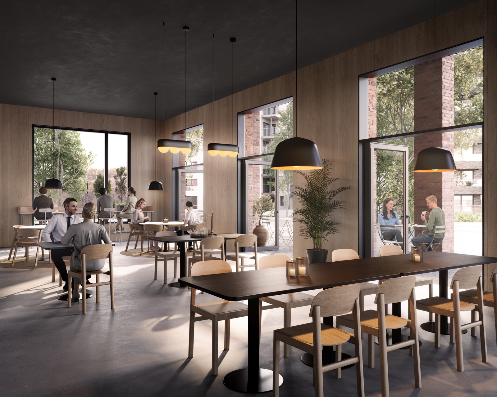 Spisested som skal etableres på området Galleribilde