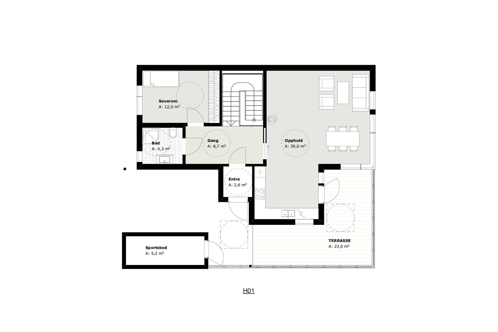 Plantegning hovedplan Galleribilde