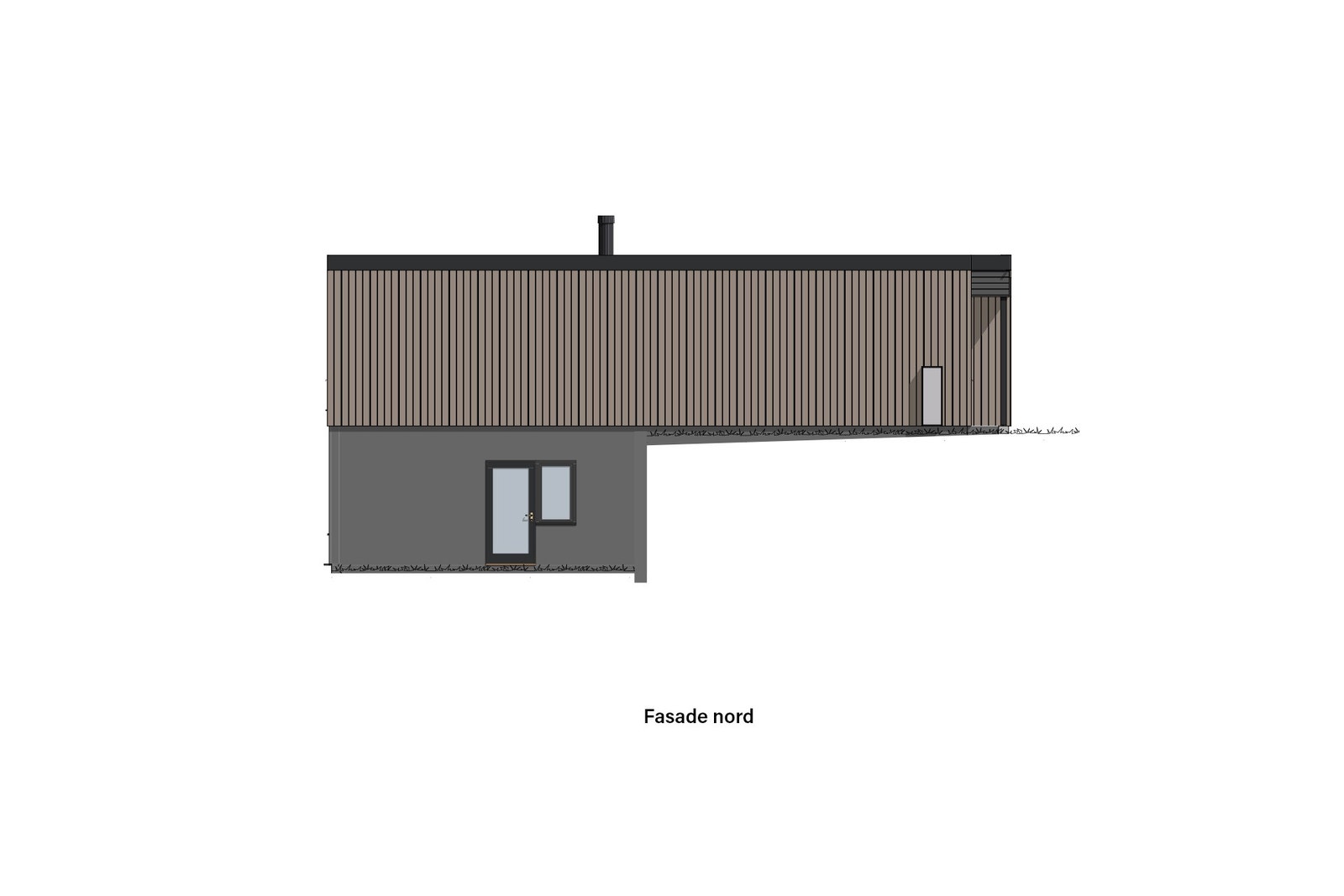 Fasadetegning Galleribilde