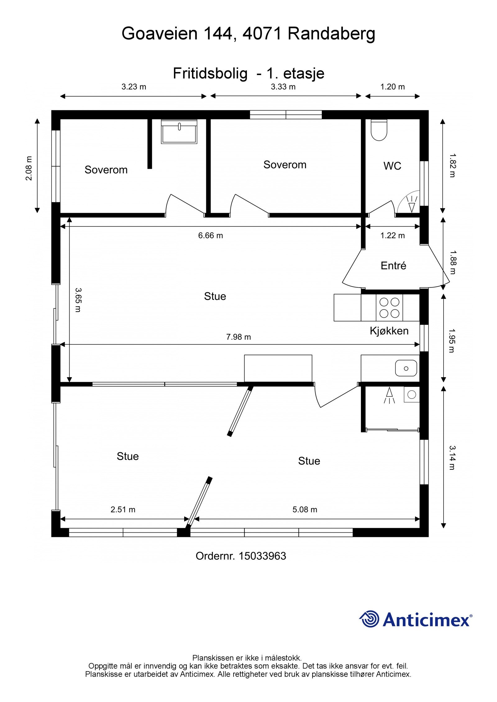 Hyttens plantegning Galleribilde