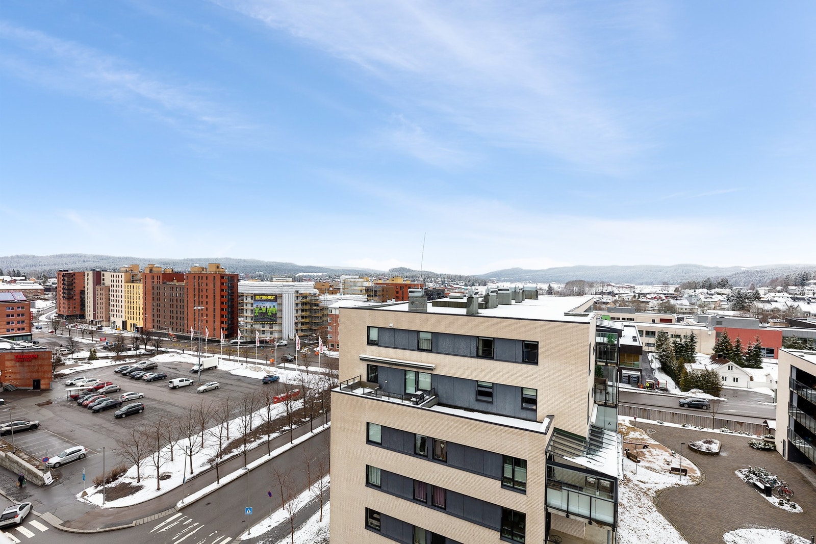 Utsikt fra balkong. Galleribilde