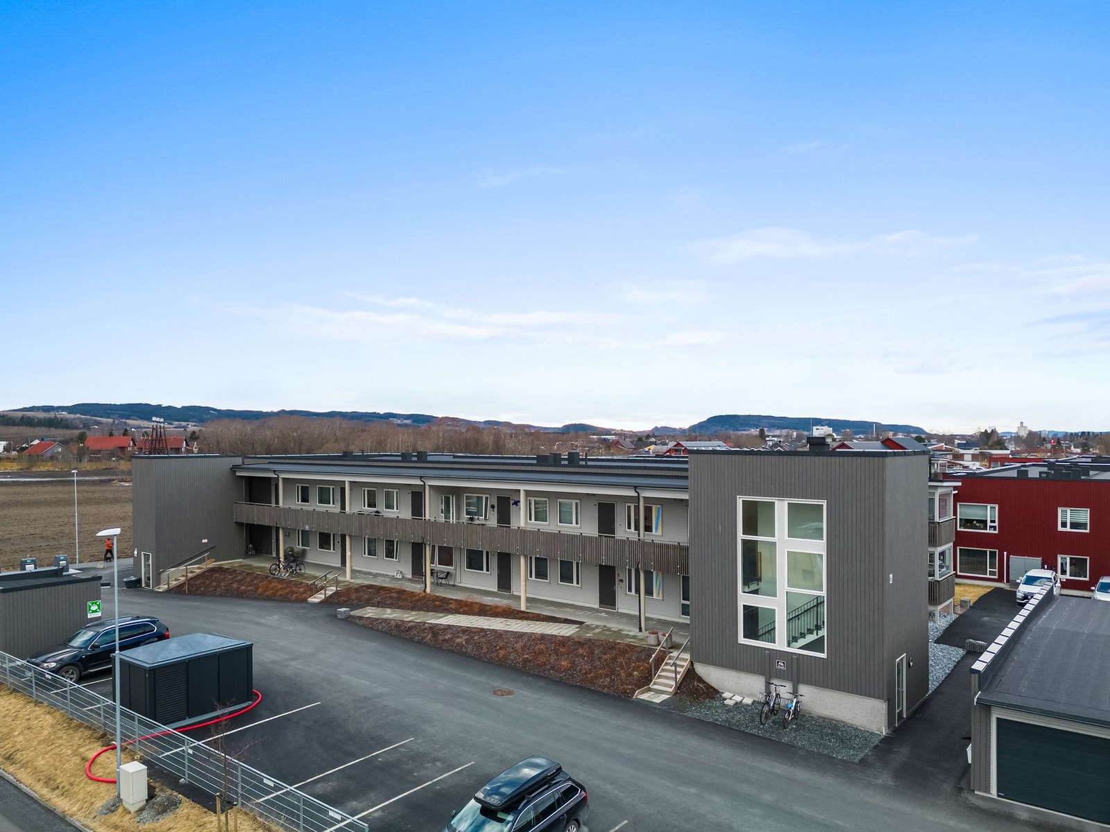 Fasadebilde - det er heis i bygget fra parkeringskjeller og opp. Galleribilde