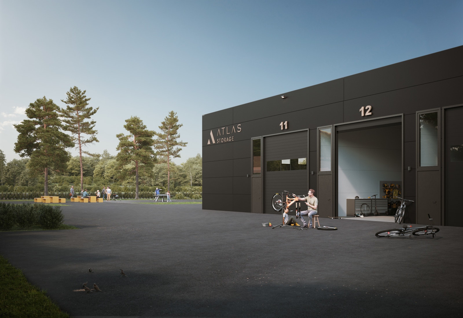 Det er mulighet for å slå sammen flere seksjoner for å tilfredstille ønsket behov Galleribilde