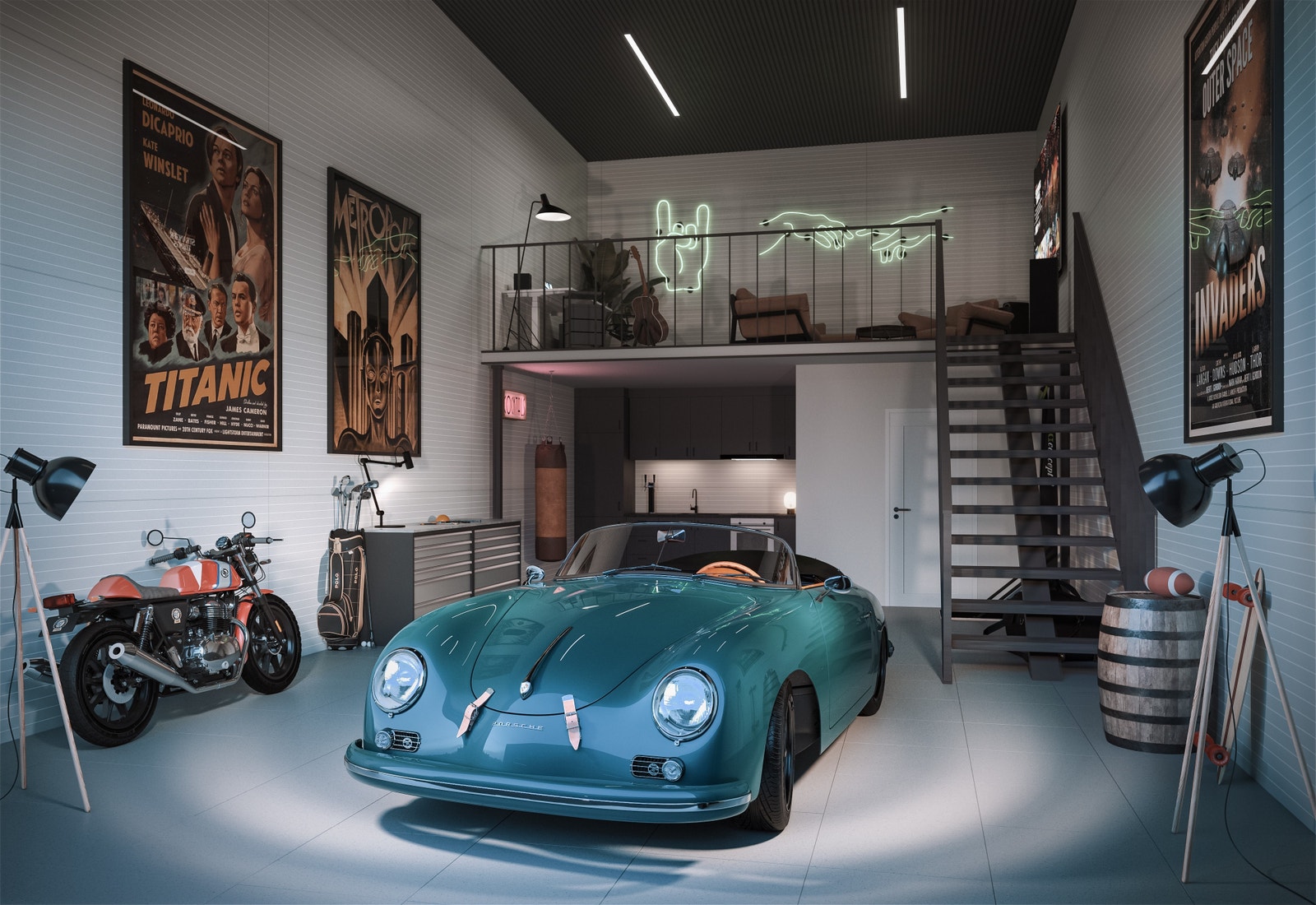 Mesanin kan velges som tilvalg for å maksimere bruken av din lagerseksjon Galleribilde