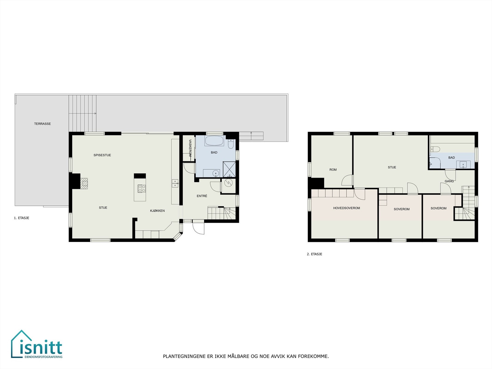 Plantegning 1. etg. og 2. etg. Galleribilde