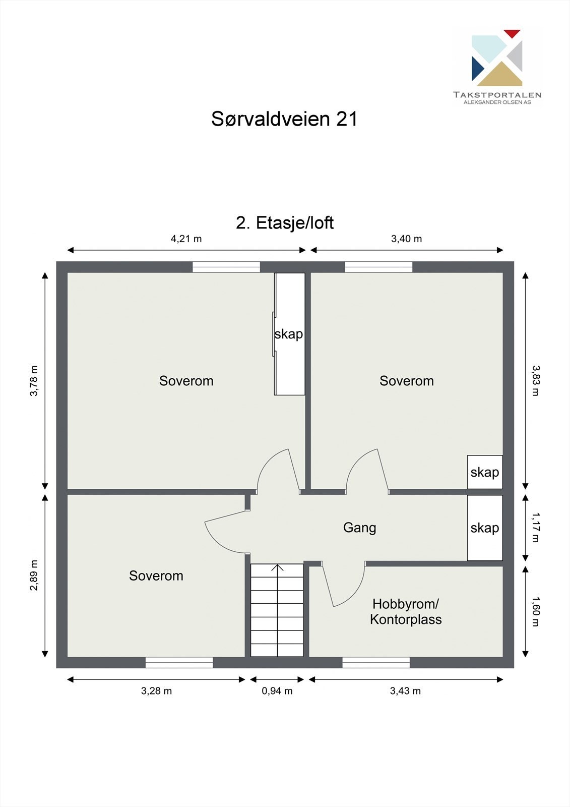 Plantegning 2. etasje Galleribilde