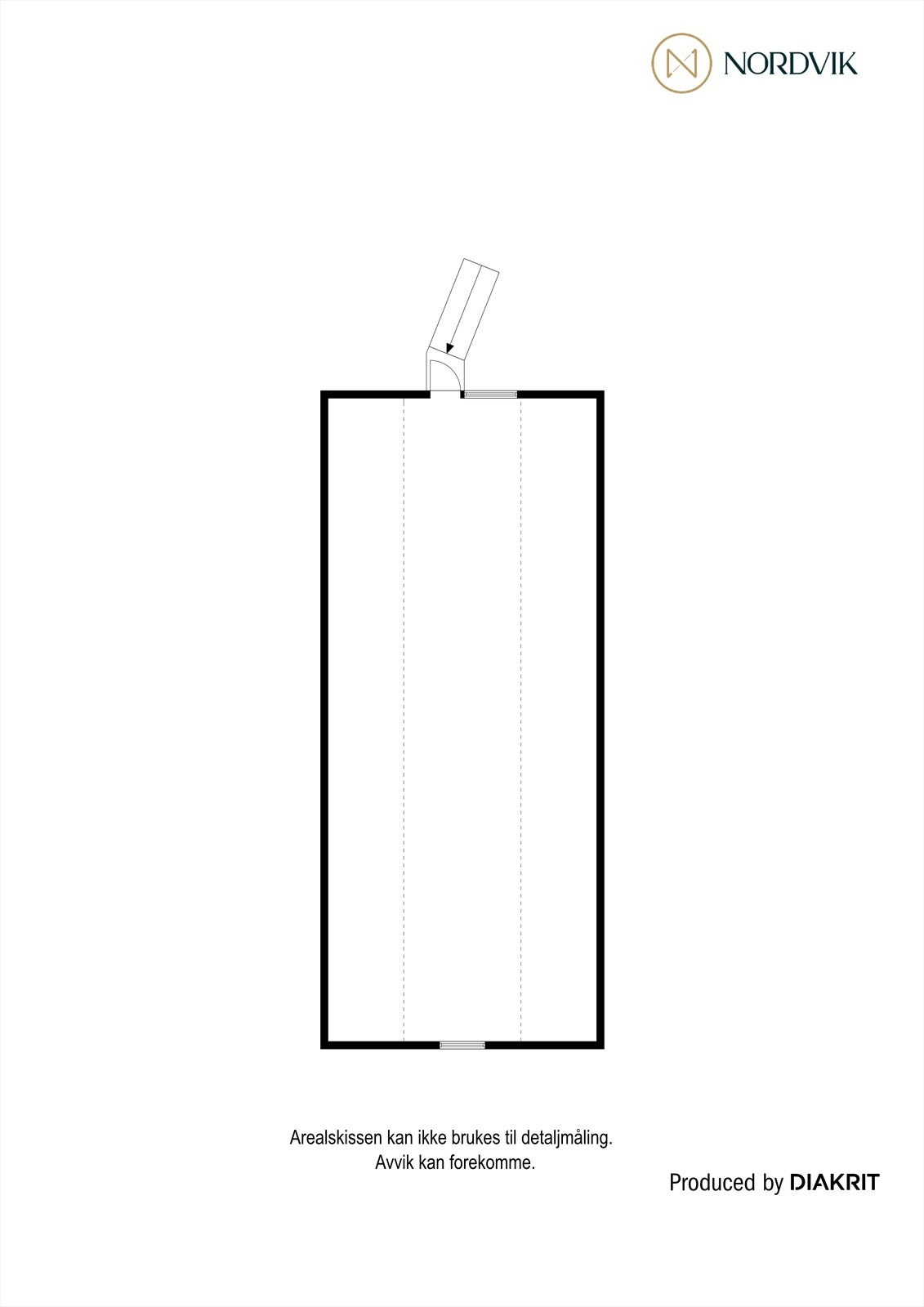 Plantegning uinnredet loft Galleribilde