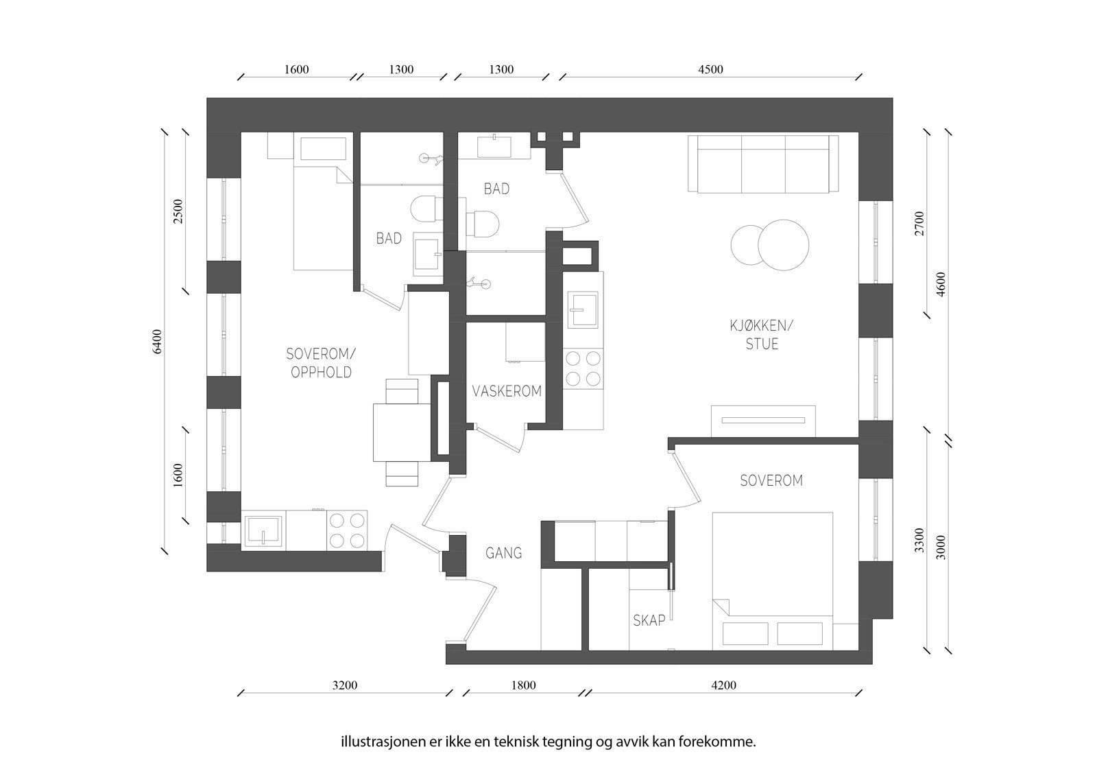 Plantegning. Galleribilde