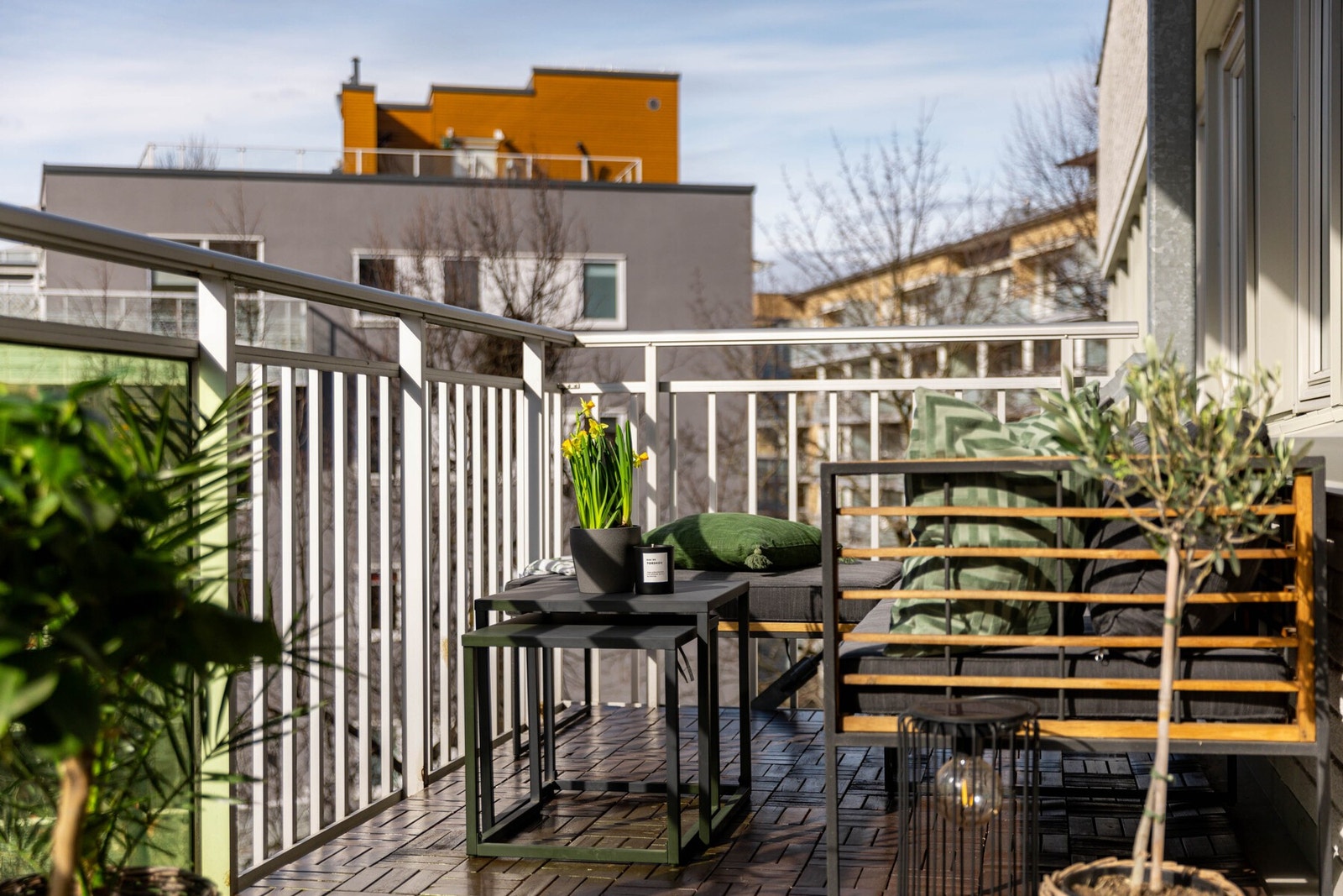 På balkongen er det god plass til utemøblement / lounge. Galleribilde