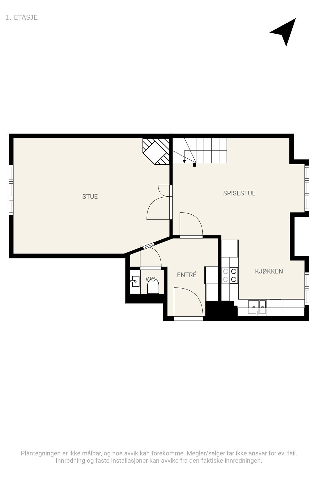 Plantegning, 3 etasje. Galleribilde